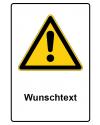 Warnzeichen Aufkleber Piktogramm & Text deutsch