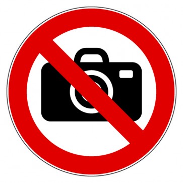 Verbotsschild Fotografieren verboten
