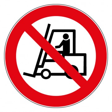Verbotsschild Für Flurförderfahrzeuge verboten