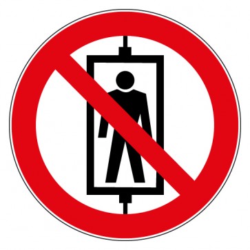 Aufkleber Verbotszeichen Personenbeförderung verboten