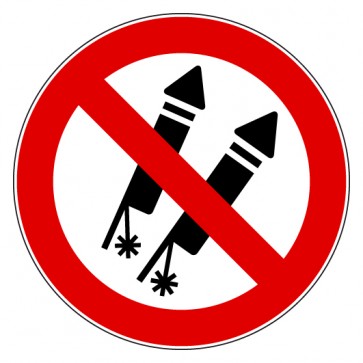 Verbotsschild Feuerwerk verboten