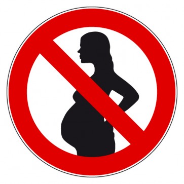 Aufkleber Verbotszeichen Für Schwangere verboten