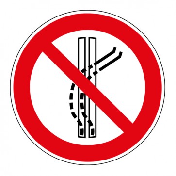 Verbotszeichen Schleppspur verlassen verboten · ISO_7010_P037 · MAGNETSCHILD