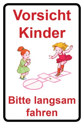 Schild Achtung Spielende Kinder | Mod. 117