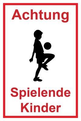 Schild Achtung Spielende Kinder | Mod. 119
