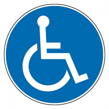 Aufkleber Rollstuhlfahrer