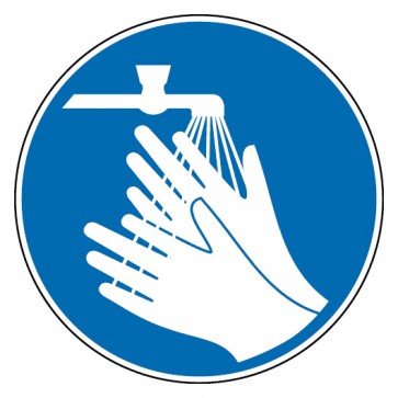 Aufkleber Hände waschen
