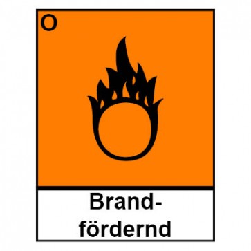 Aufkleber Gefahrstoffzeichen brandfördernd Hazard_O (Piktogramm+Text)