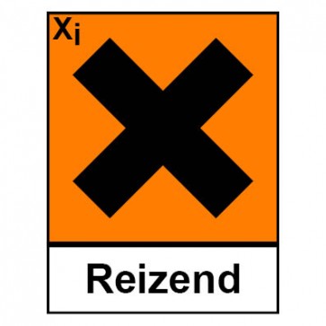 Aufkleber Gefahrstoffzeichen ätzend Hazard_C (Piktogramm+Text)
