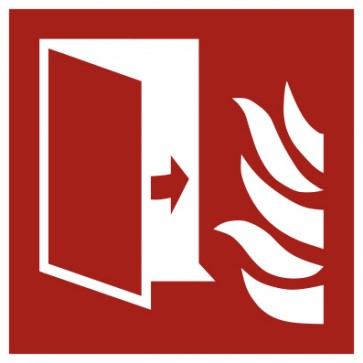 Aufkleber Brandschutzzeichen Brandschutztür | stark haftend