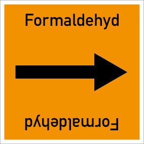 Rohrleitungskennzeichnung viereckig Formaldehyd · Aufkleber