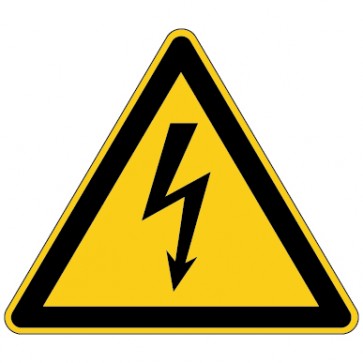 Aufkleber Warnung vor elektrischer Spannung