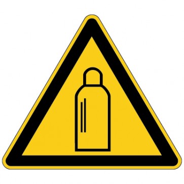 Aufkleber Warnung vor Gasflaschen