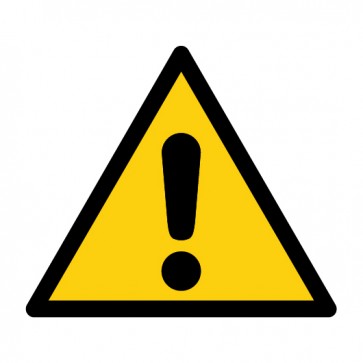 Aufkleber Warnzeichen Allgemeines Warnzeichen · ISO 7010 W001