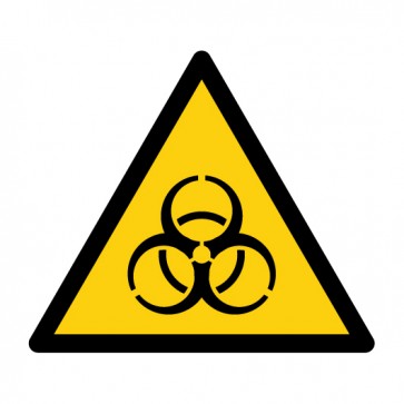 Aufkleber Warnzeichen Warnung vor Biogefährdung · ISO 7010 W009
