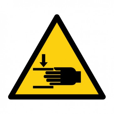 Aufkleber Warnzeichen Warnung vor Handverletzungen · ISO 7010 W024