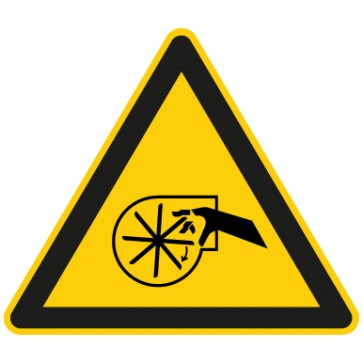 Warnzeichen Warnung vor Handverletzung durch rotierende Lüfterblätter · MAGNETSCHILD