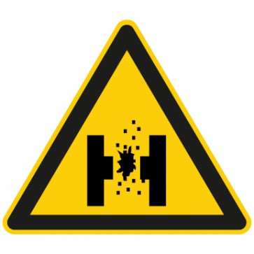 Warnschild Warnung vor geschmolzenem Metall