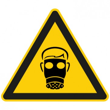 Warnzeichen Achtung Atemschutz tragen · MAGNETSCHILD