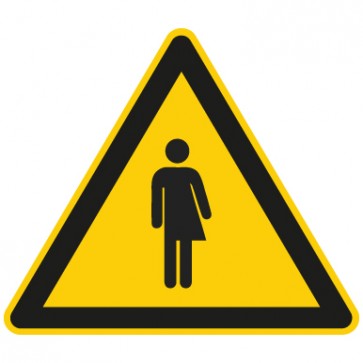 Warnschild Warnzeichen Piktogramm Transgender · selbstklebend