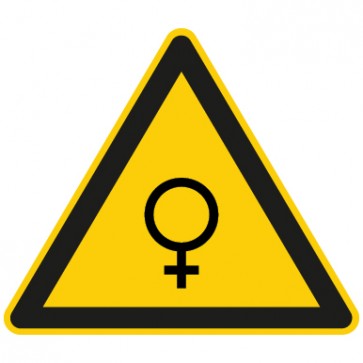 Warnschild Piktogramm Frau