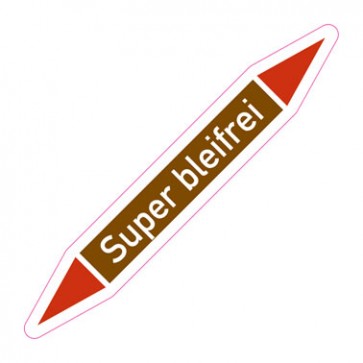 Aufkleber Rohrkennzeichnung · Rohrleitungskennzeichnung Super bleifrei