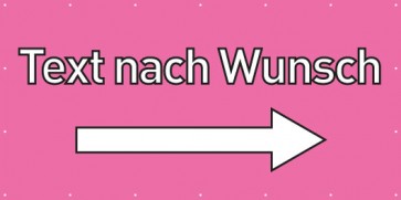 Banner Festivalbanner Wunschtext rechts | rosa