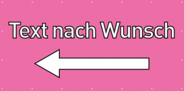 Banner Festivalbanner Wunschtext links | rosa