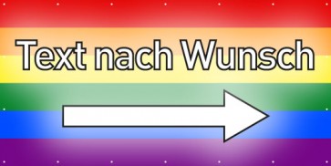 Banner Festivalbanner Wunschtext rechts | regenbogenfarben