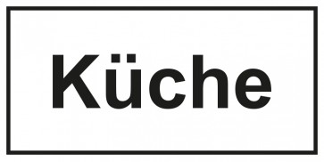 Tür-Aufkleber Küche | weiss · schwarz