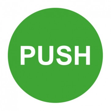 Tür-Schild grün · Push