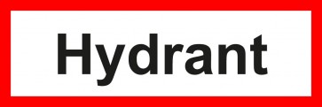 Feuerwehr Schild Hydrant · selbstklebend