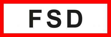 Aufkleber Feuerwehrzeichen FDS