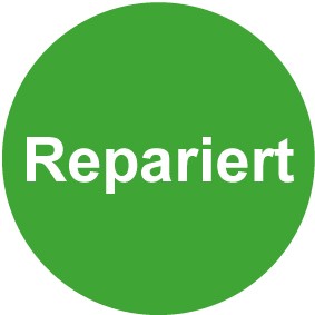 Schild QS Zeichen Repariert · grün | selbstklebend