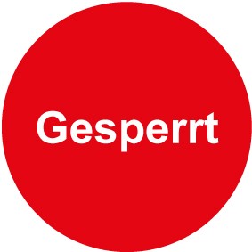 Qs Zeichen Gesperrt Rot Schild