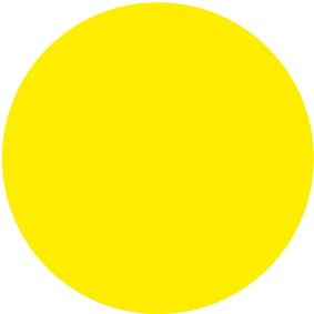 QS Zeichen Blanko · gelb | Magnetschild