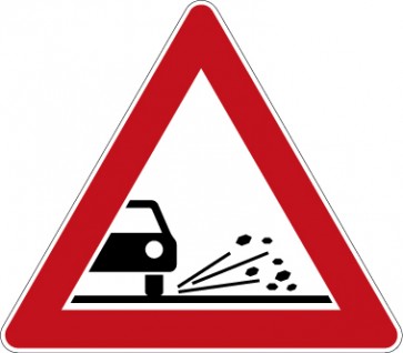 Verkehrsschild · Verkehrszeichen Gefahrzeichen Splitt, Schotter · Zeichen 101-52 