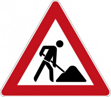 Verkehrsschild · Verkehrszeichen Gefahrzeichen Arbeitsstelle · Zeichen 123 