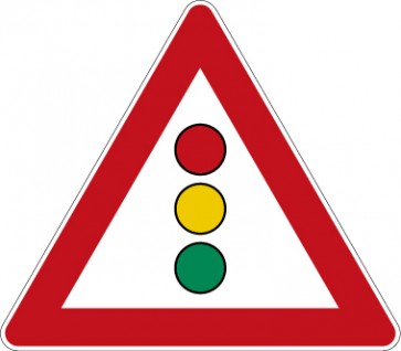 Verkehrzeichen Gefahrzeichen Lichtzeichenanlage · Zeichen 131  · MAGNETSCHILD
