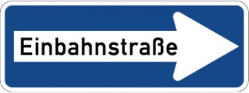 Aufkleber Vorschriftzeichen Einbahnstraße, rechtsweisend · Zeichen 220-20 | stark haftend - Verkehrszeichen STVO
