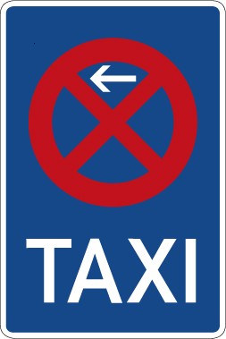 Verkehrzeichen Vorschriftzeichen Taxenstand (Anfang), Aufstellung rechts · Zeichen 229-10  · MAGNETSCHILD