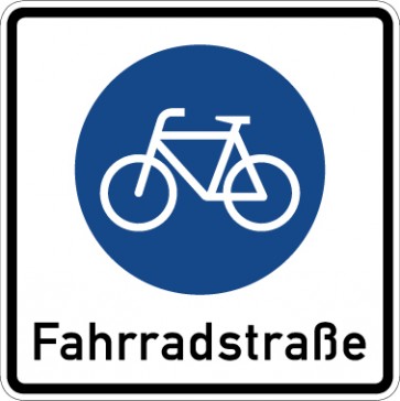 Aufkleber Vorschriftzeichen  Beginn einer Fahrradstraße · Zeichen 244.1 