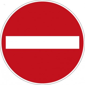 Magnetschild Vorschriftzeichen Verbot der Einfahrt · Zeichen 267 