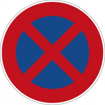 Aufkleber Vorschriftzeichen Absolutes Halteverbot · Zeichen 283 | stark haftend - Verkehrszeichen STVO