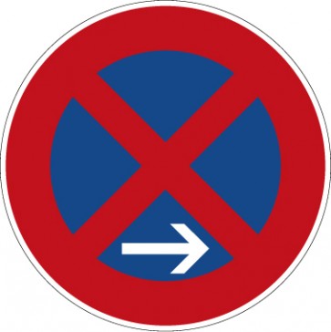 Verkehrzeichen Vorschriftzeichen Absolutes Halteverbot (Ende), Aufstellung rechts · Zeichen 283-20  · MAGNETSCHILD