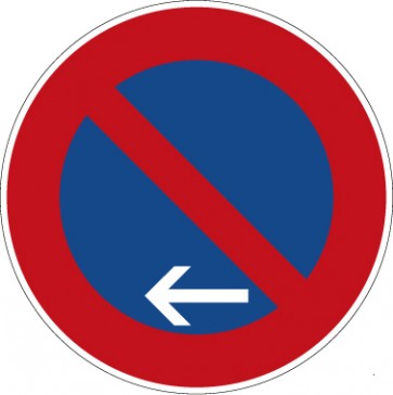 Verkehrsschild · Verkehrszeichen Vorschriftzeichen Eingeschränktes Halteverbot (Ende), Aufstellung links · Zeichen 286-11 