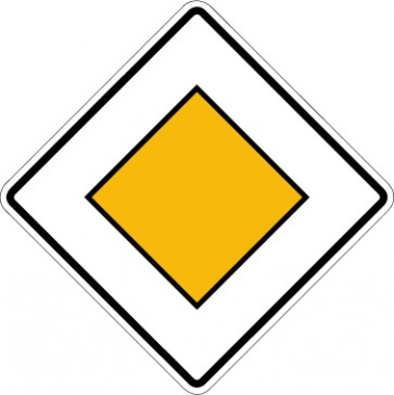 Aufkleber Richtzeichen  Vorfahrtstraße · Zeichen 306 