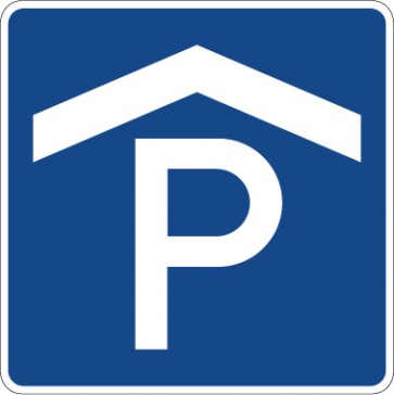 Aufkleber Richtzeichen  Parkhaus, Parkgarage · Zeichen 314-50 