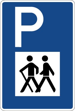 Magnetschild Richtzeichen Wandererparkplatz · Zeichen 317 