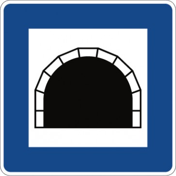 Aufkleber Richtzeichen Tunnel · Zeichen 327 | stark haftend - Verkehrszeichen STVO